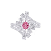 Ceylon PinkEco 18K Rose Gold Sapphire Diamond Ring