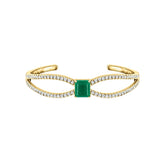 Ceylon Emerald Topaz Focus 18K Yellow Gold Bracelet