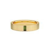 Ceylon Emerald Vital 18K Yellow Gold Wedding Band