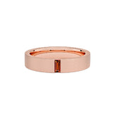 Ceylon Ruby Passion 18K Rose Gold Wedding Band