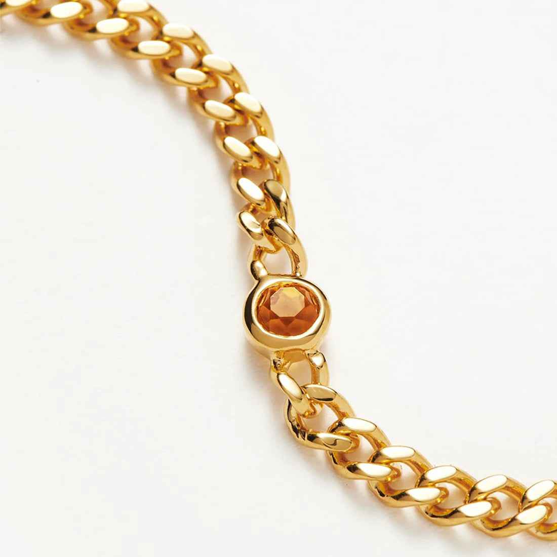 Ceylon Prosper Citrine Recycled Gold Plated Bracelet