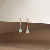 Ceylon Aqua Luxe 18K Yellow Gold Earrings