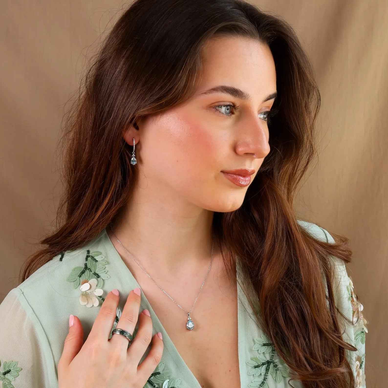 Ceylon Aqua Luxe 18K Yellow Gold Earrings