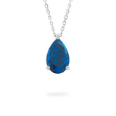 Ceylon Natural Blue Sapphire Multi-Shape 18K Gold Necklace
