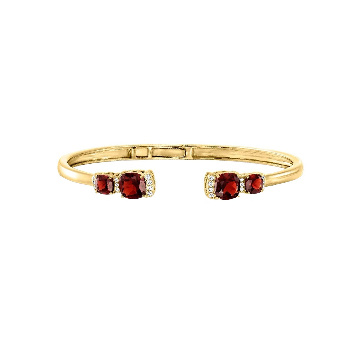 Ceylon Garnet Topaz 18K Yellow Gold Bracelet