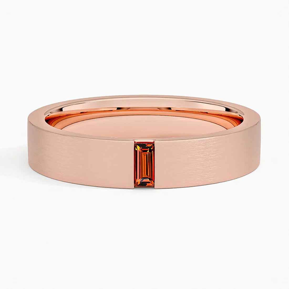 Ceylon Ruby Passion 18K Rose Gold Wedding Band