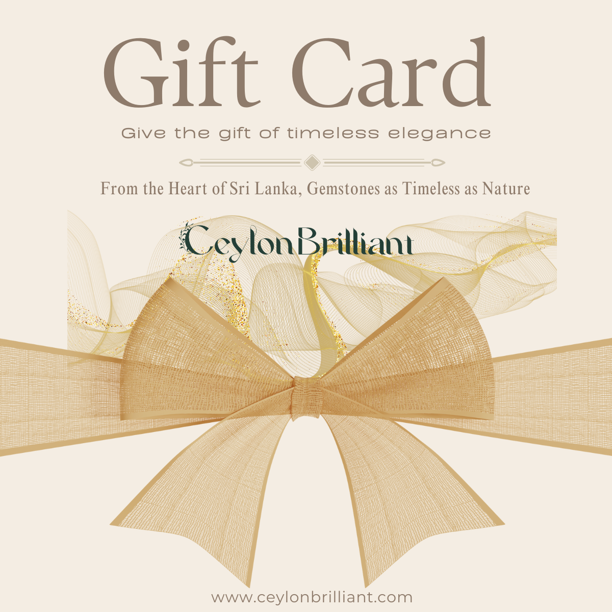 Ceylon Brilliant Digital Gift Card